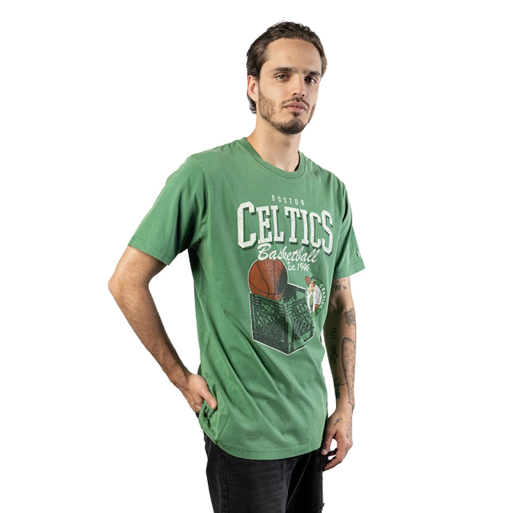 Playera Manga Corta Boston Celtics NBA Old School Sport