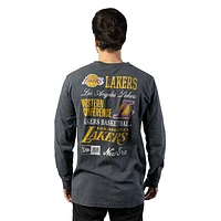 Playera Manga Larga Los Angeles Lakers NBA Old School Sport