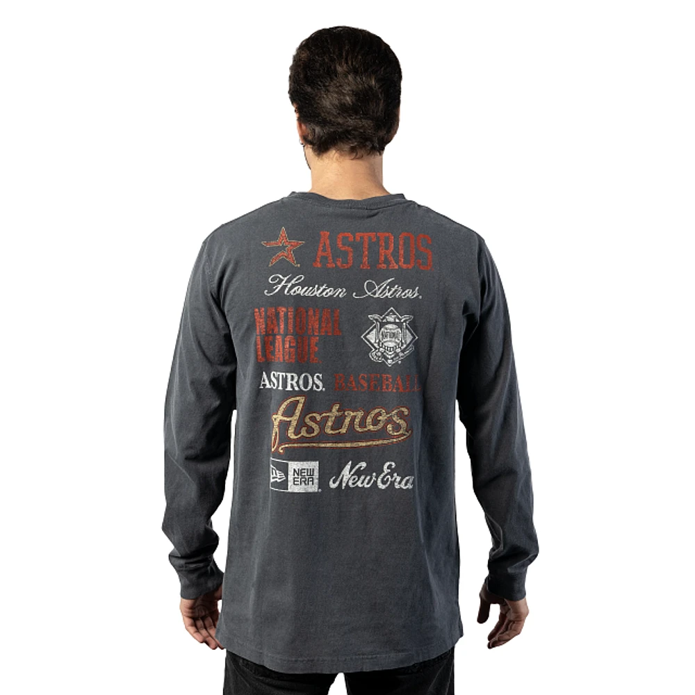 Playera Manga Larga Houston Astros MLB Old School Sport