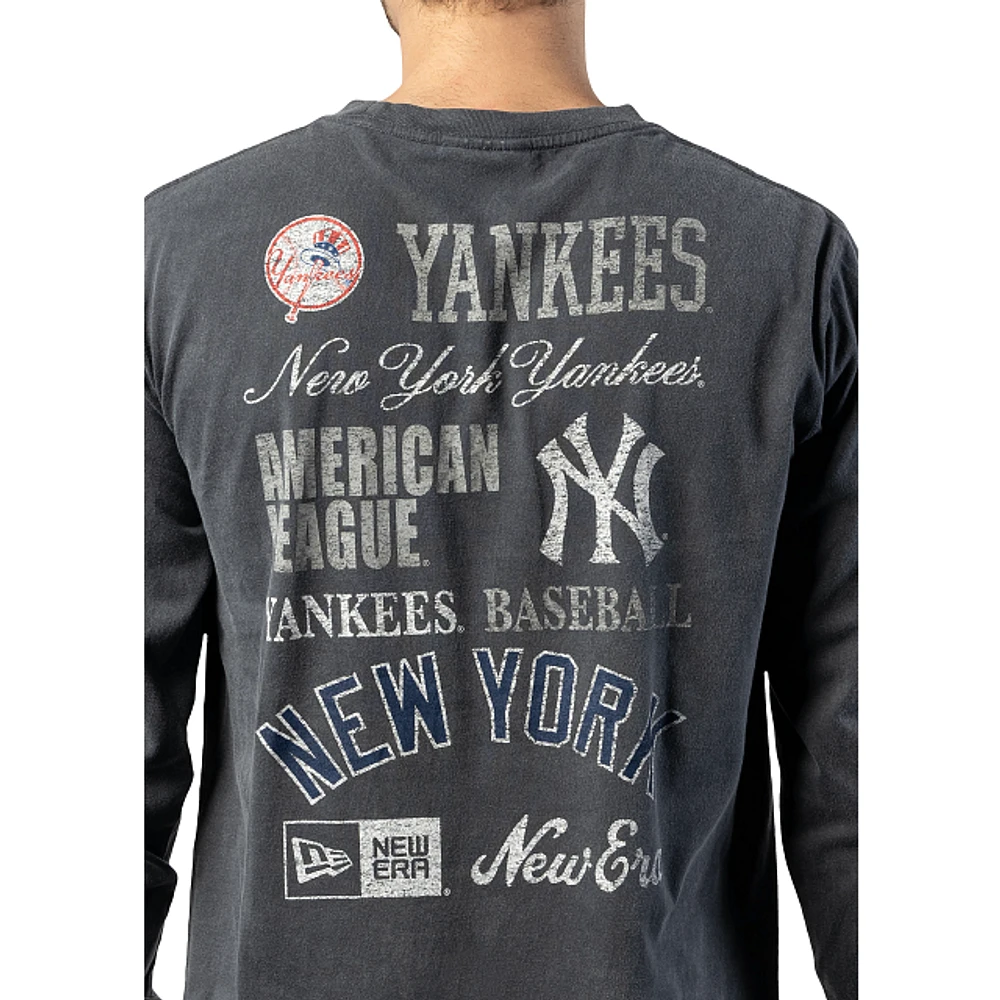 Playera Manga Larga New York Yankees MLB Old School Sport