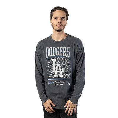 Playera Manga Larga Los Angeles Dodgers MLB Old School Sport