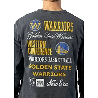 Playera Manga Larga Golden State Warriors NBA Old School Sport