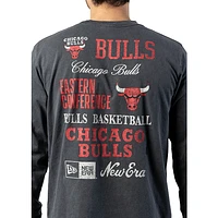 Playera Manga Larga Chicago Bulls NBA Old School Sport