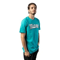 Playera Manga Corta Miami Marlins MLB Retro City