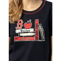 Playera Manga Corta Boston Red Sox MLB Book Club Para Mujer