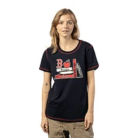 Playera Manga Corta Boston Red Sox MLB Book Club Para Mujer