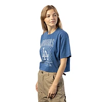 Playera Manga Corta Los Angeles Dodgers MLB Old School Sport para Mujer