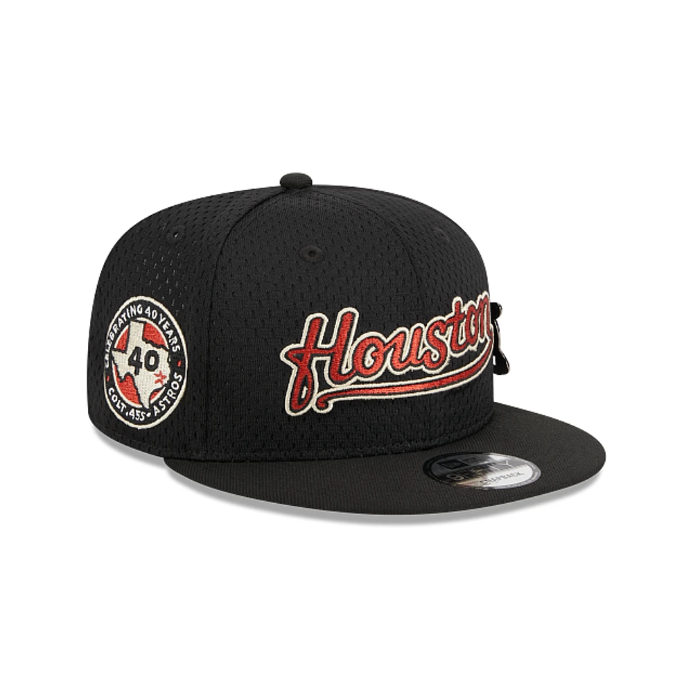 Houston Astros MLB Post Up Pin 9FIFTY Snapback