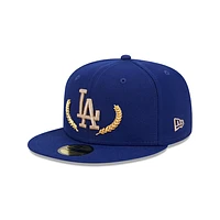 Los Angeles Dodgers MLB Gold Leaf 59FIFTY Cerrada