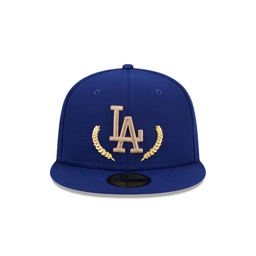 Los Angeles Dodgers MLB Gold Leaf 59FIFTY Cerrada
