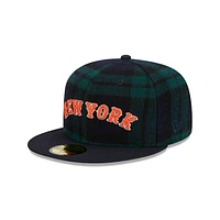 New York Mets MLB Black Watch Tartan 59FIFTY Cerrada