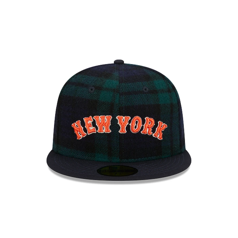 New York Mets MLB Black Watch Tartan 59FIFTY Cerrada