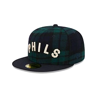 Philadelphia Phillies MLB Black Watch Tartan 59FIFTY Cerrada