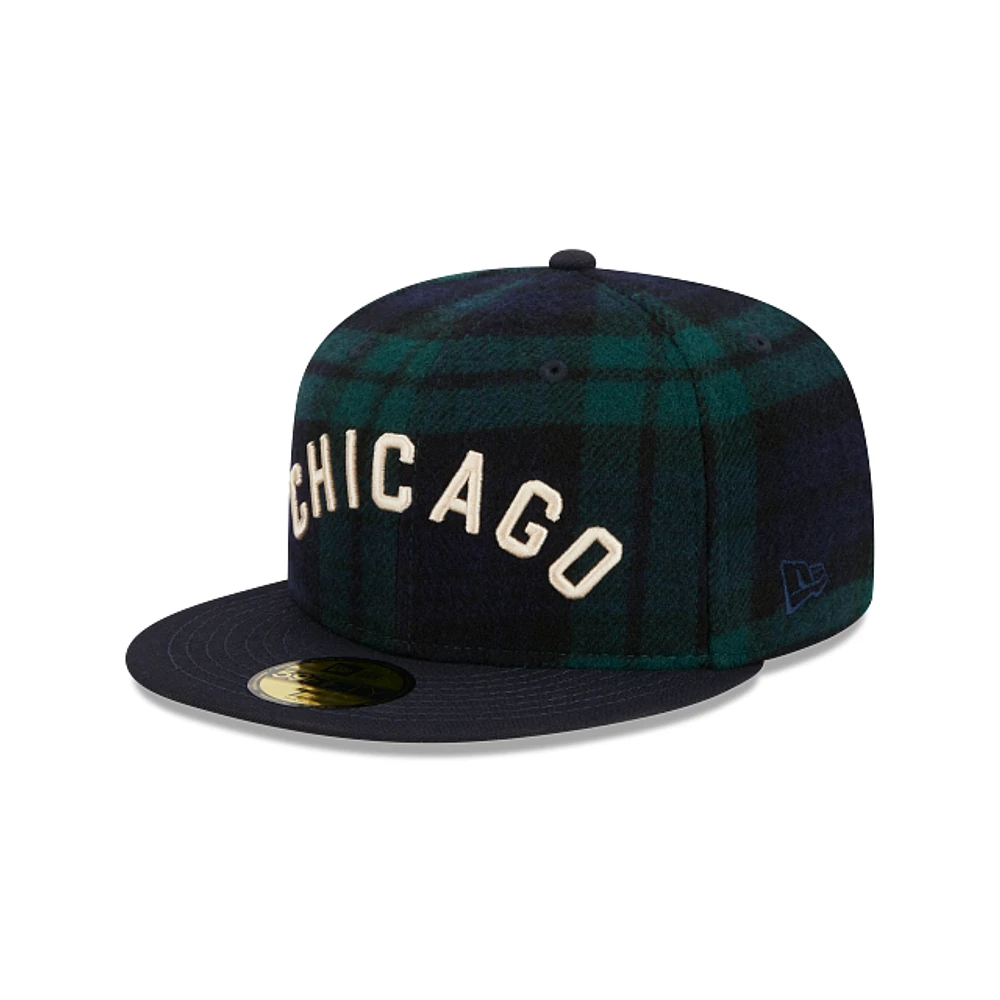 Chicago White Sox MLB Black Watch Tartan 59FIFTY Cerrada