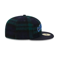 Chicago Cubs MLB Black Watch Tartan 59FIFTY Cerrada