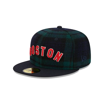 Boston Red Sox MLB Black Watch Tartan 59FIFTY Cerrada