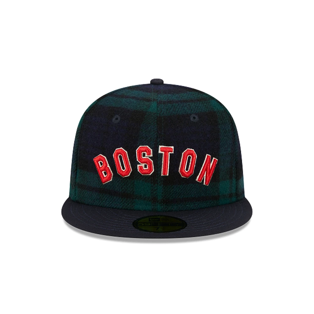 Boston Red Sox MLB Black Watch Tartan 59FIFTY Cerrada