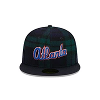 Atlanta Braves MLB Black Watch Tartan 59FIFTY Cerrada