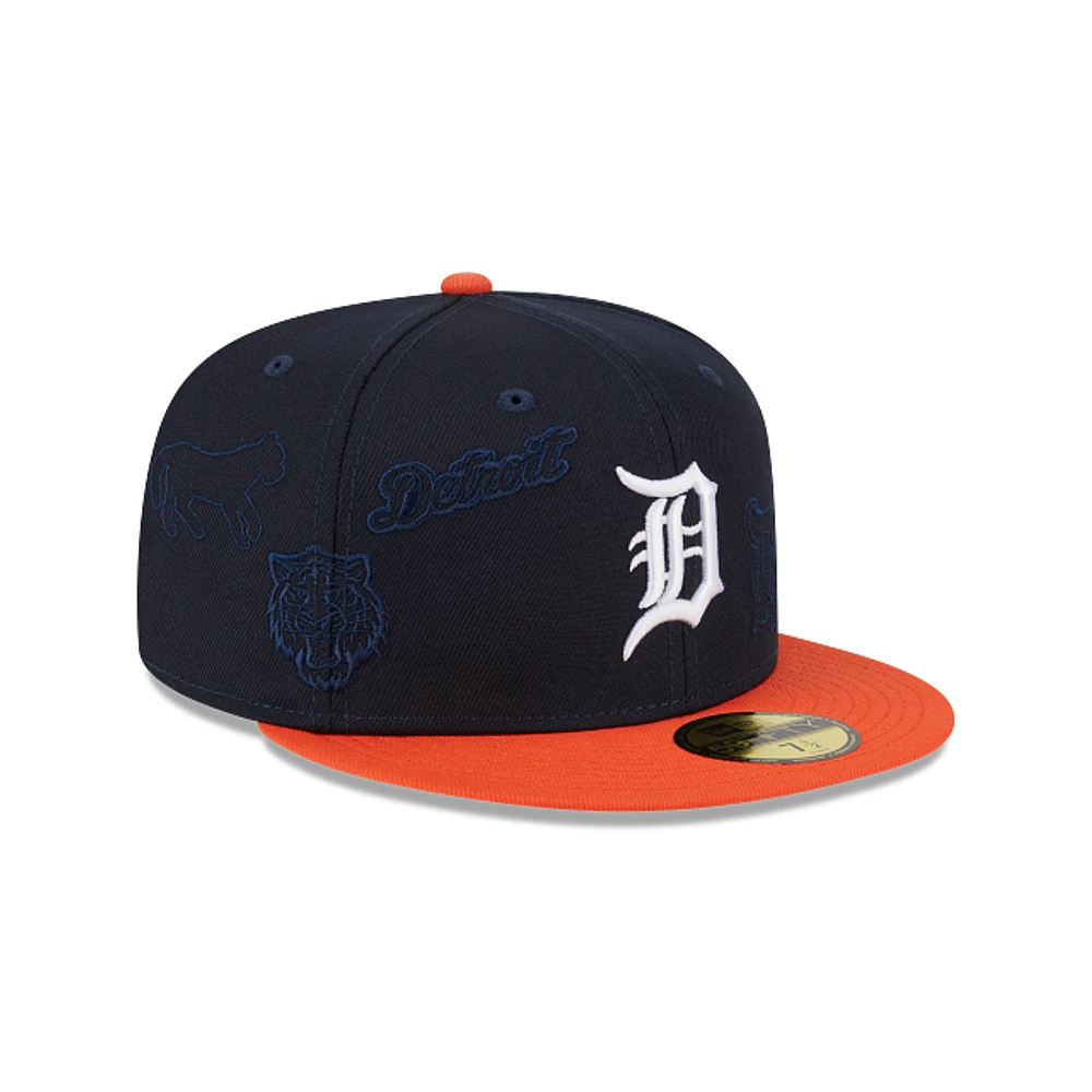 Detroit Tigers MLB Multi Logo 59FIFTY Cerrada