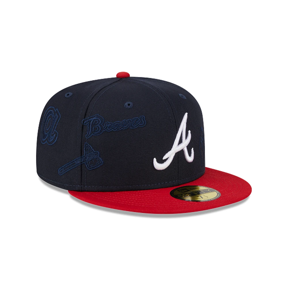 Atlanta Braves MLB Multi Logo 59FIFTY Cerrada