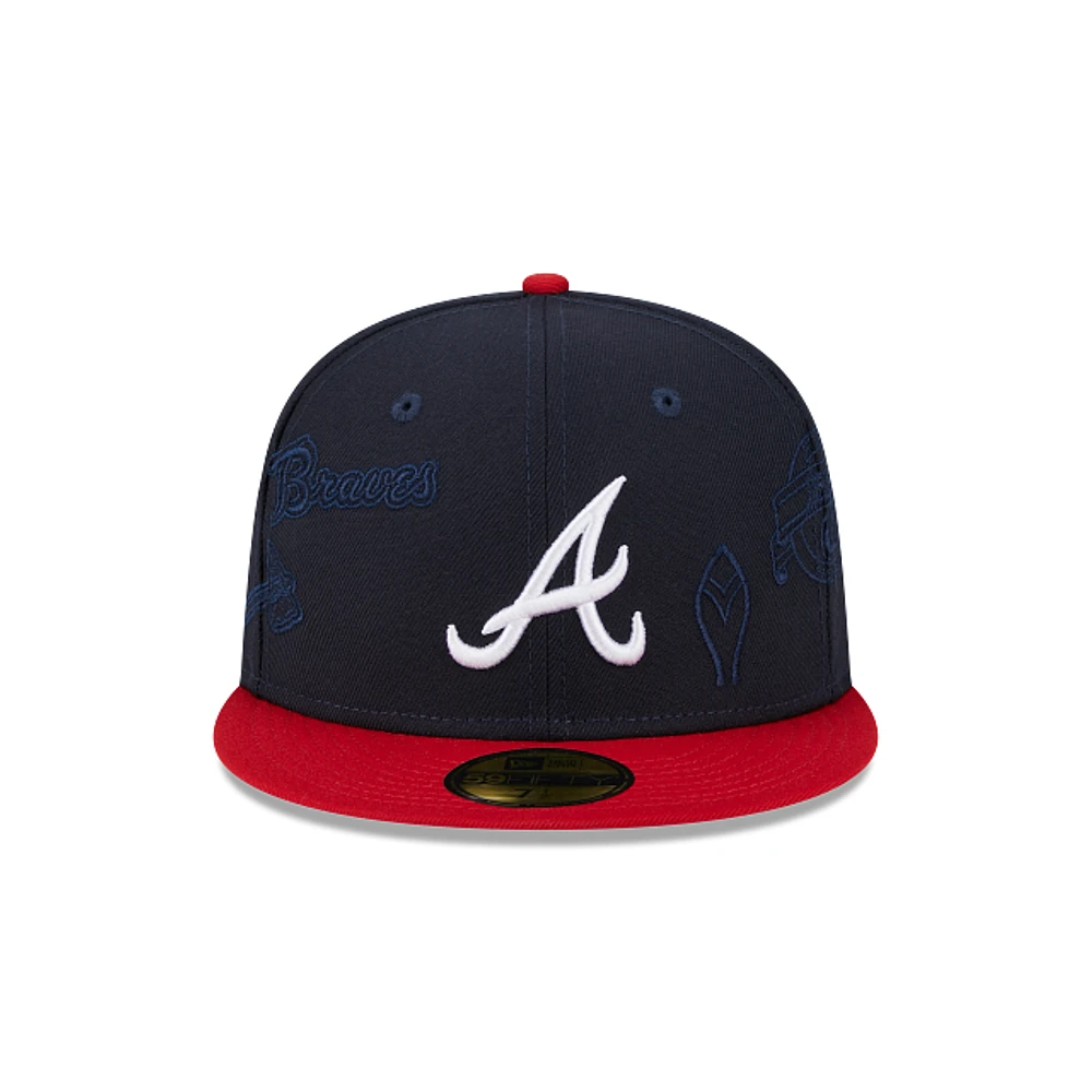 Atlanta Braves MLB Multi Logo 59FIFTY Cerrada