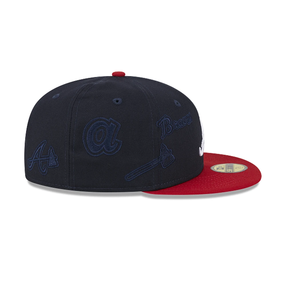 Atlanta Braves MLB Multi Logo 59FIFTY Cerrada