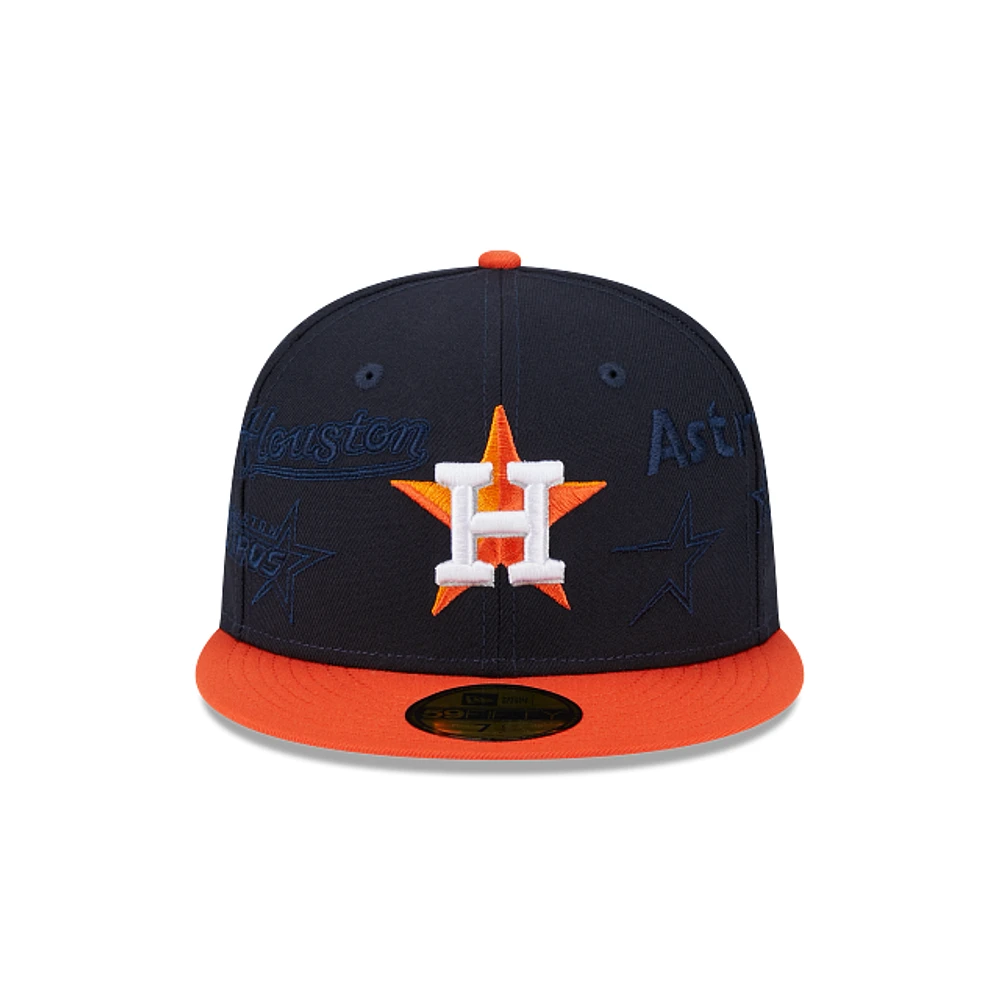 Houston Astros MLB Multi Logo 59FIFTY Cerrada