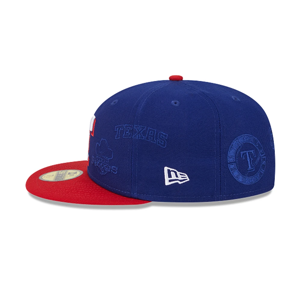 Texas Rangers MLB Multi Logo 59FIFTY Cerrada