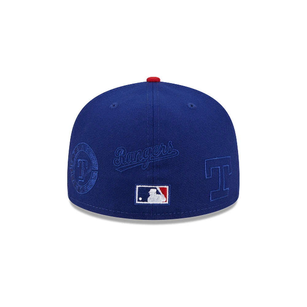 Texas Rangers MLB Multi Logo 59FIFTY Cerrada