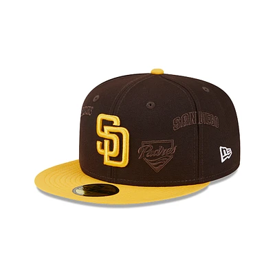 San Diego Padres MLB Multi Logo 59FIFTY Cerrada