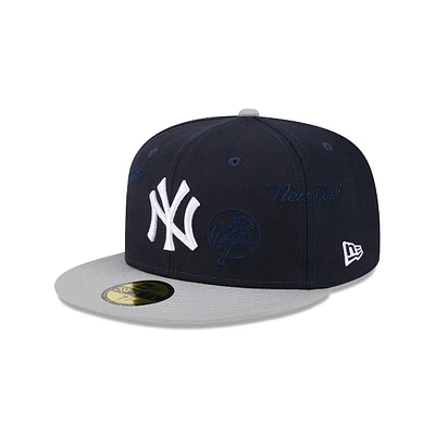 New York Yankees MLB Multi Logo 59FIFTY Cerrada