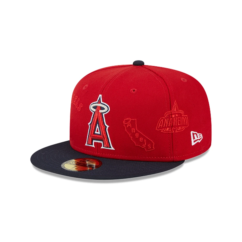 Los Angeles Angels MLB Multi Logo 59FIFTY Cerrada