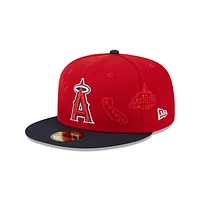 Los Angeles Angels MLB Multi Logo 59FIFTY Cerrada