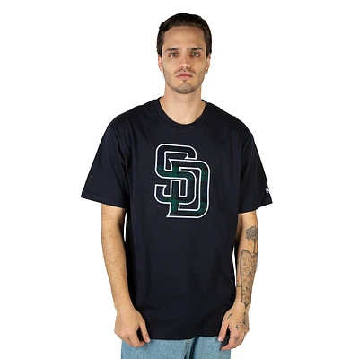 Playera Manga Corta San Diego Padres MLB Black Watch Tartan