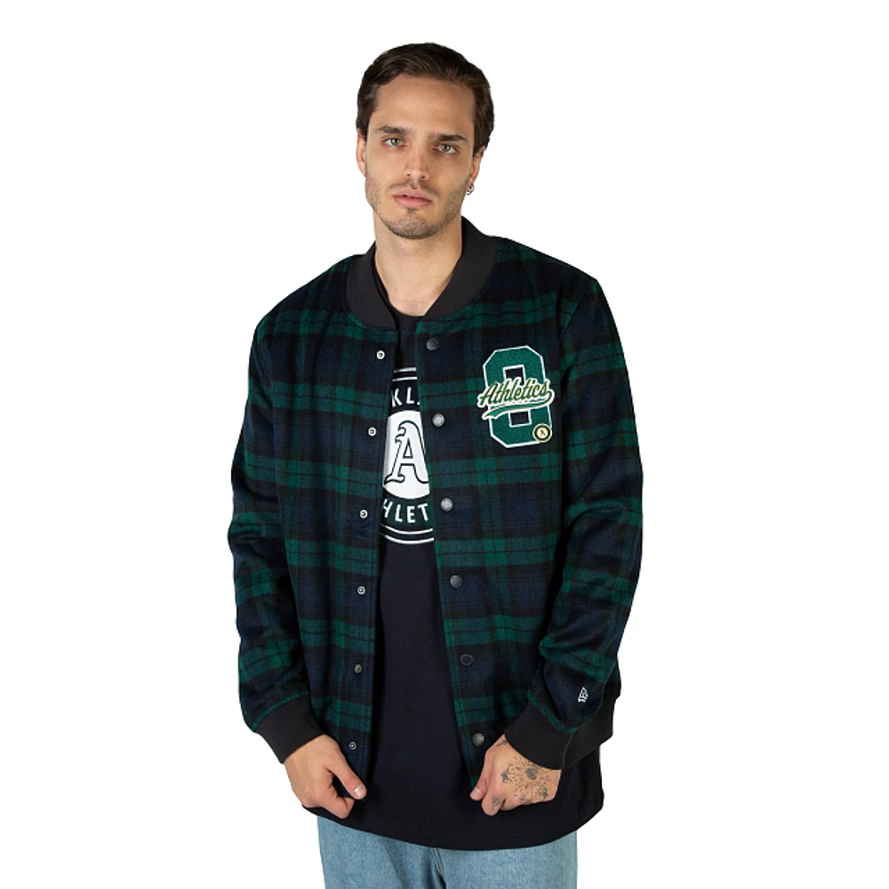 Chamarra Oakland Athletics MLB Black Watch Tartan