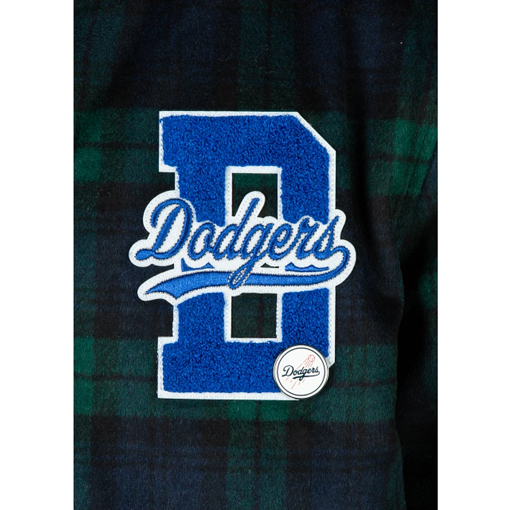 Chamarra Los Angeles Dodgers MLB Black Watch Tartan