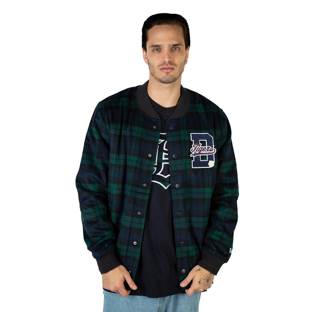 Chamarra Detroit Tigers MLB Black Watch Tartan