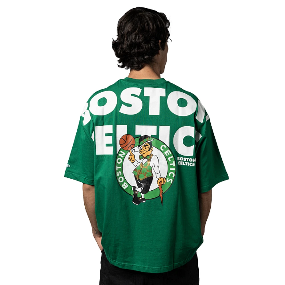 Playera Manga Corta Boston Celtics NBA Oversized Essentials