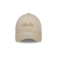 Gorra New Era Essentials 9TWENTY Strapback Beige para Mujer