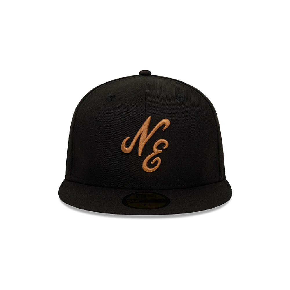 New Era Script 59FIFTY Cerrada Negra