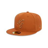 New Era Script 59FIFTY Cerrada Café