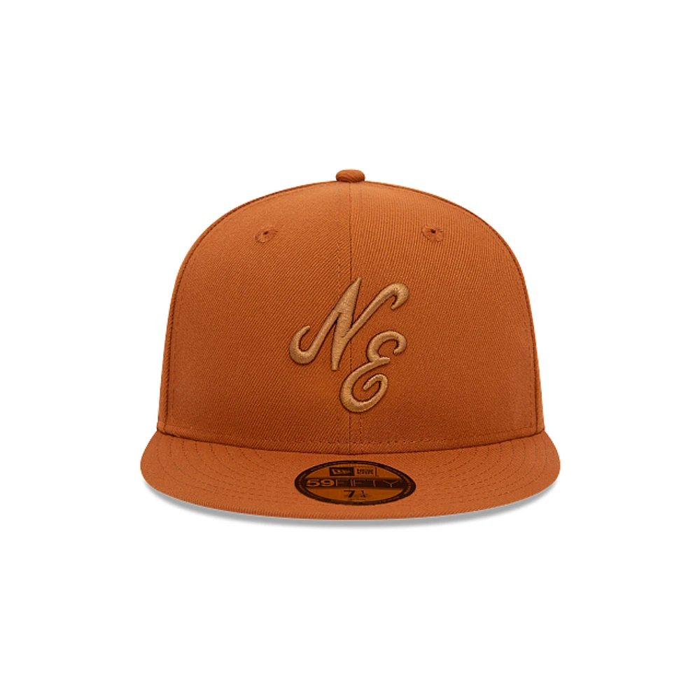 New Era Script 59FIFTY Cerrada Café