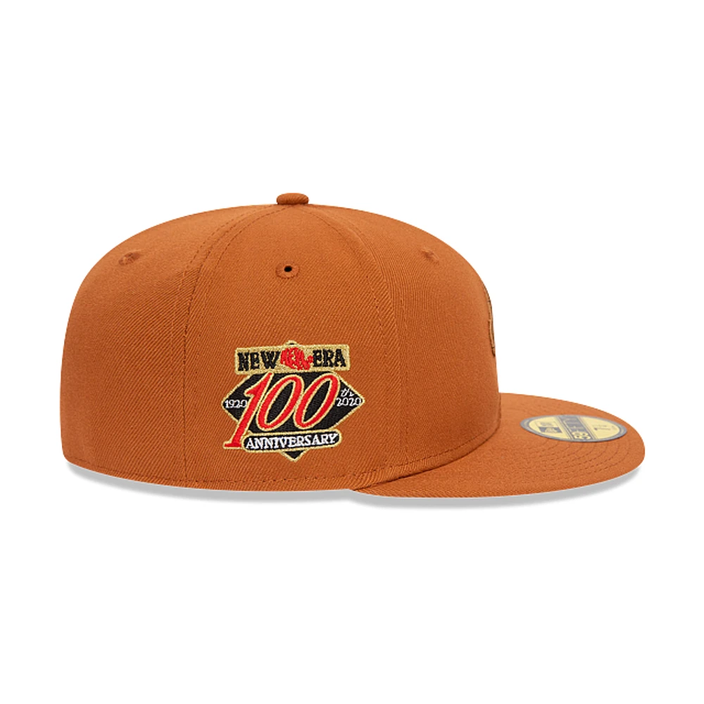 New Era Script 59FIFTY Cerrada Café