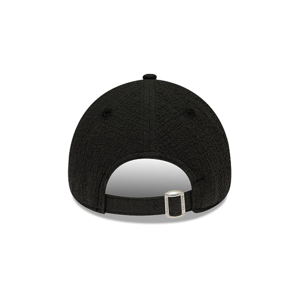 New York Yankees MLB Bubble Stitch 9FORTY Strapback Negra para Mujer