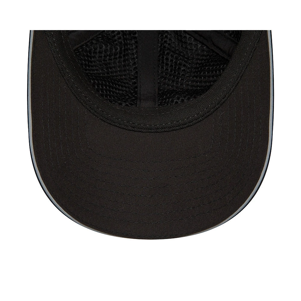 New Era Open Back Active 9FORTY Strapback Negra para Mujer