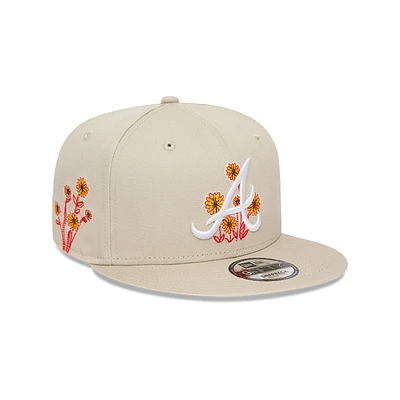 Atlanta Braves MLB Flower Graphic 9FIFTY Snapback