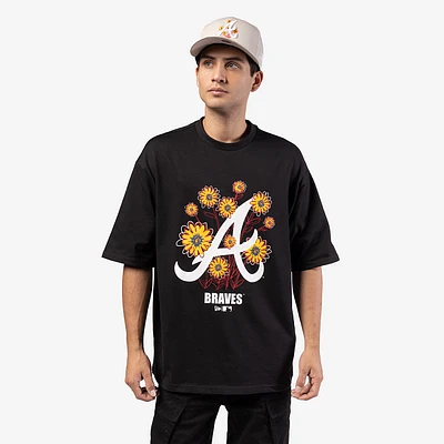 Playera Manga Corta Atlanta Braves MLB Flower Graphic