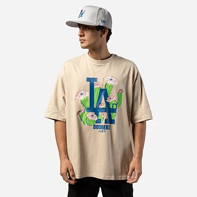 Playera Manga Corta Los Angeles Dodgers MLB Flower Graphic