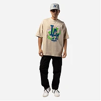 Playera Manga Corta Los Angeles Dodgers MLB Flower Graphic