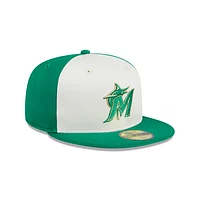 Miami Marlins MLB St. Patrick's Day 2024 59FIFTY Cerrada